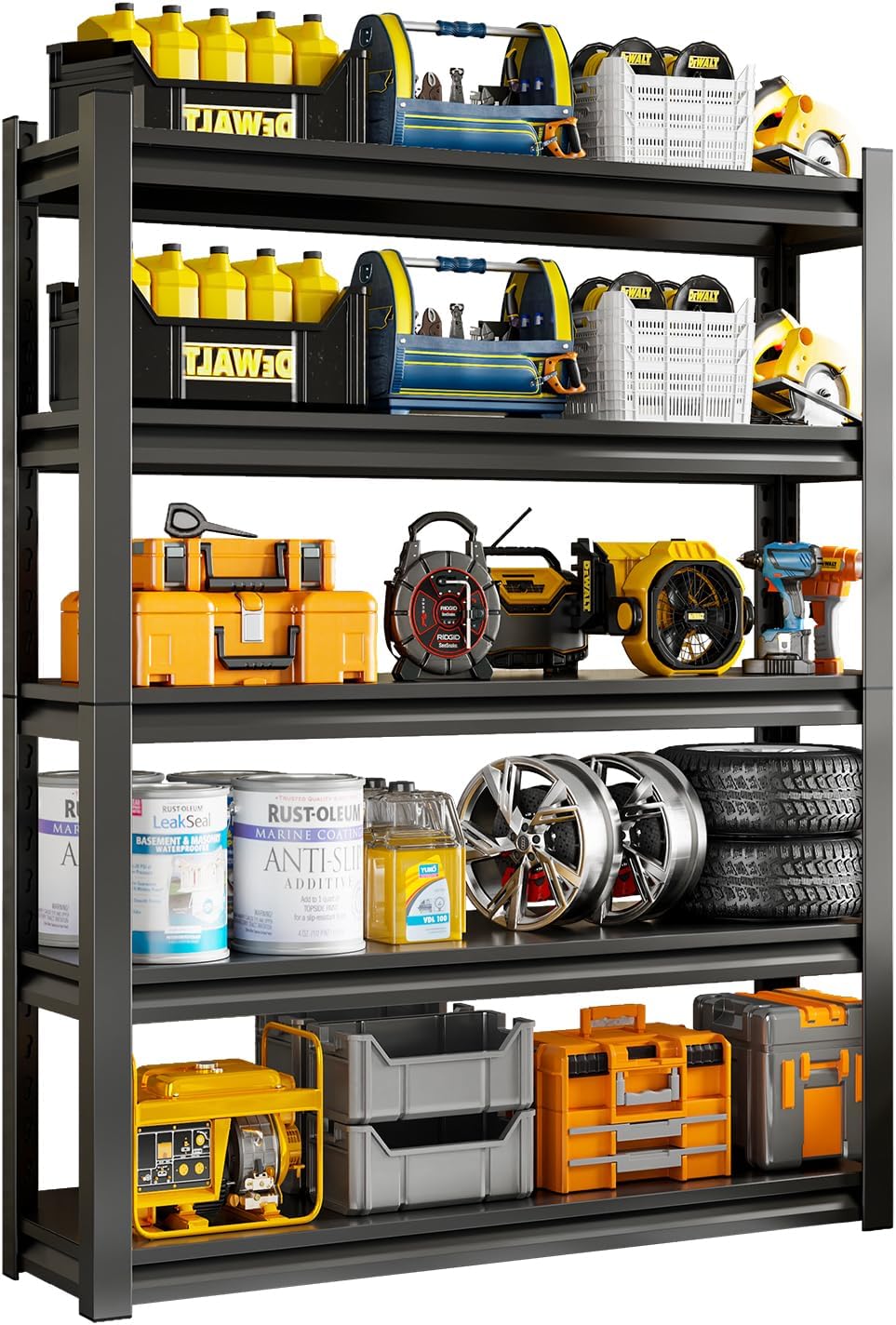 72in Heavy Duty Garage Shelving Unit for Ultimate Storage Needs