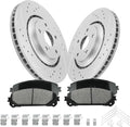 Front Brake Pads and Rotors Kit for Toyota Sienna, Highlander, Lexus