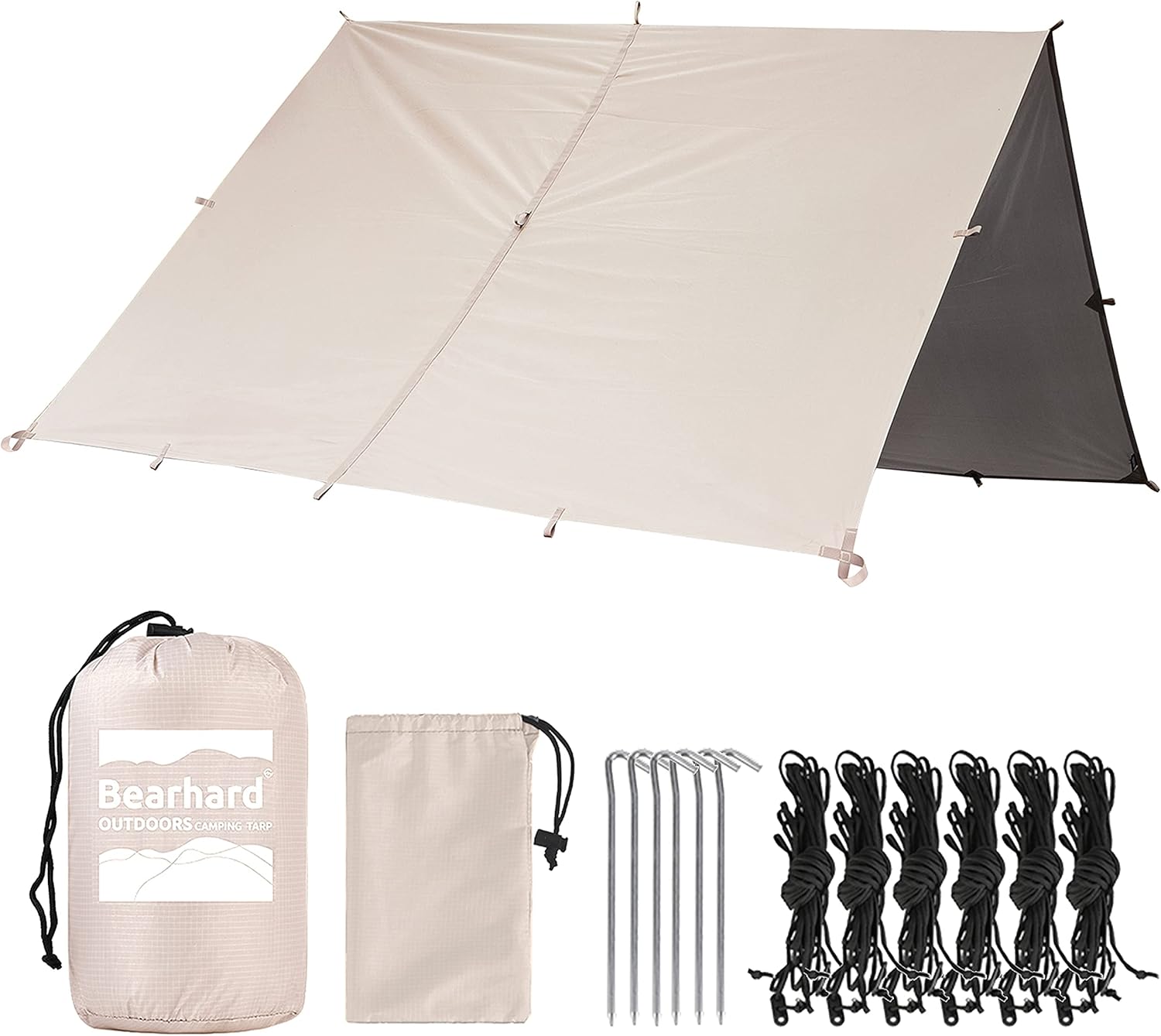 Bearhard Waterproof Camping Tarp for Outdoor Adventures and Hiking