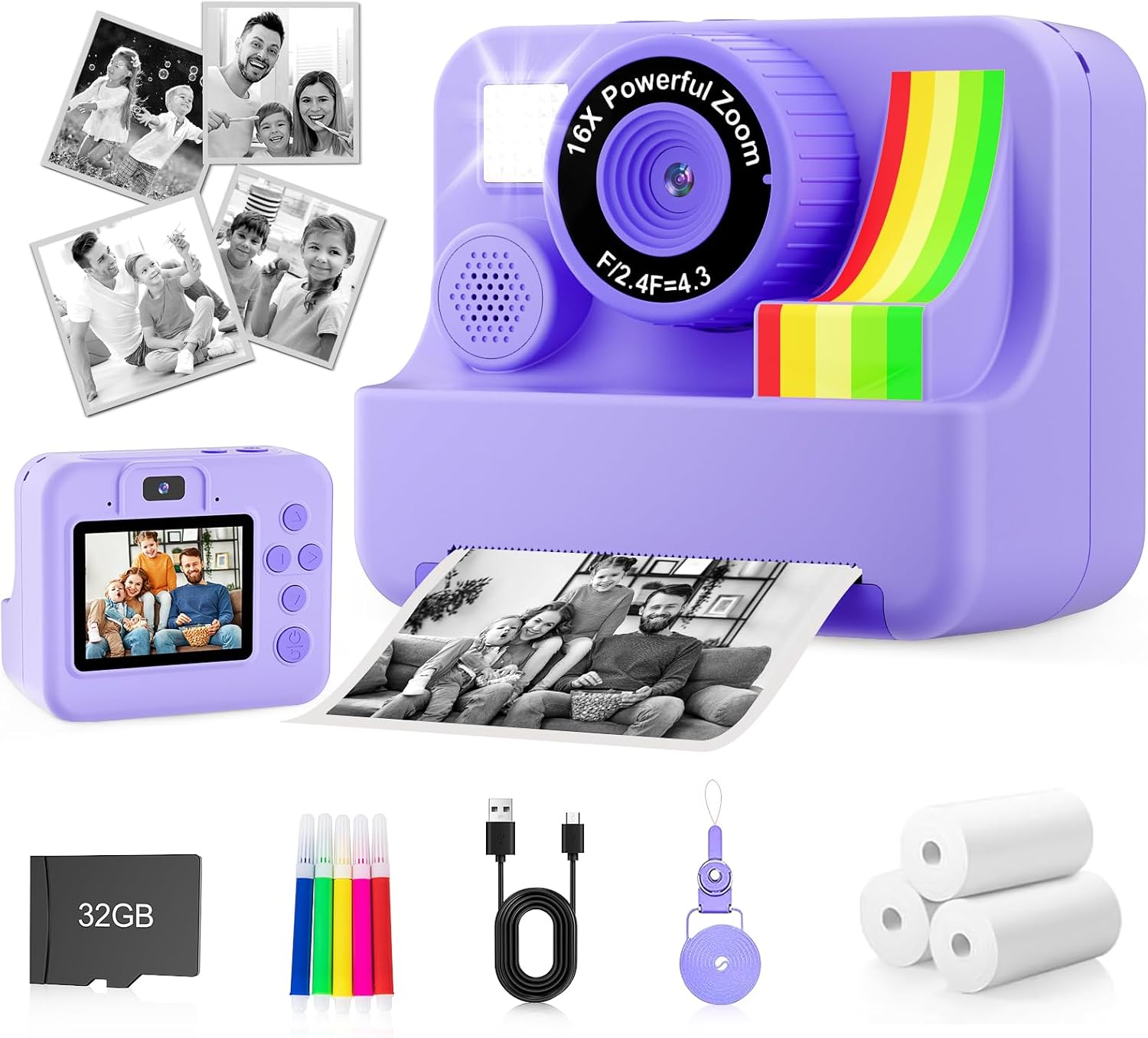 Kids Camera Instant Print - Fun and Creative Photography Toy