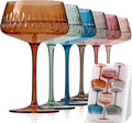 Colored Martini Glasses Set of 6 for Stunning Cocktail Parties
