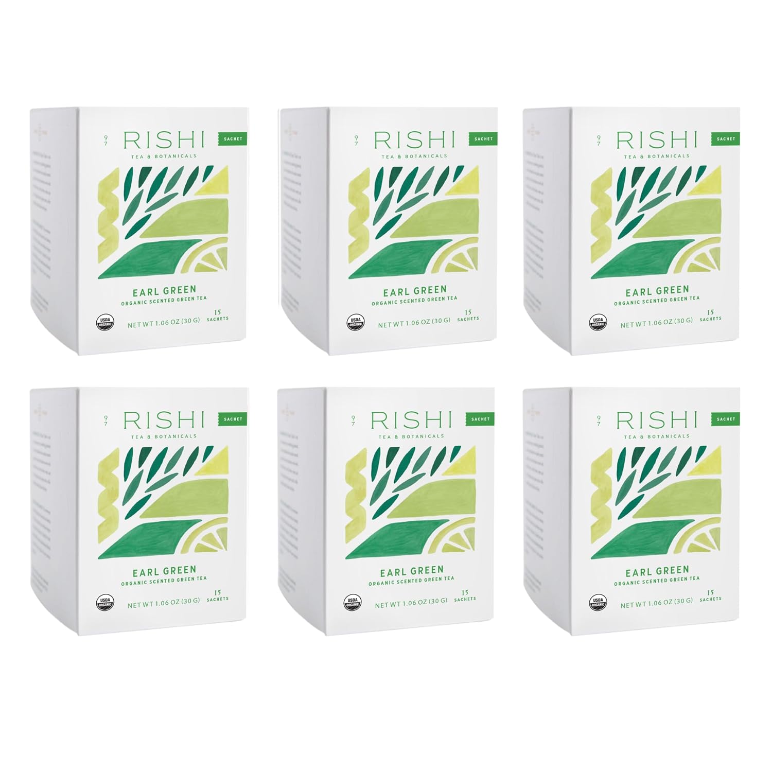 Rishi Tea Earl Green Tea with Bergamot - Organic Sachet Bags