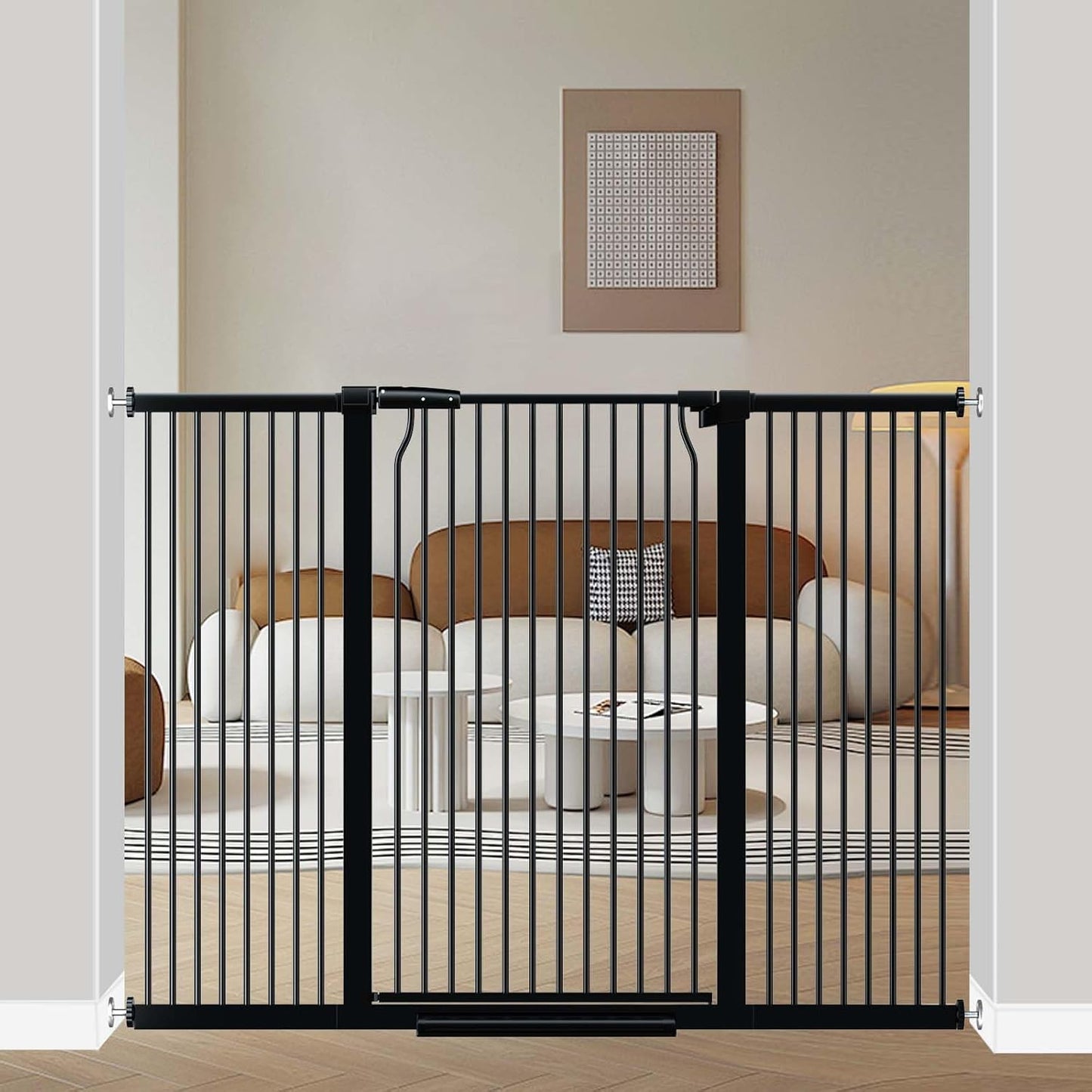 40.5 Extra Tall Baby Gate for Stairs and Pets, Adjustable Width