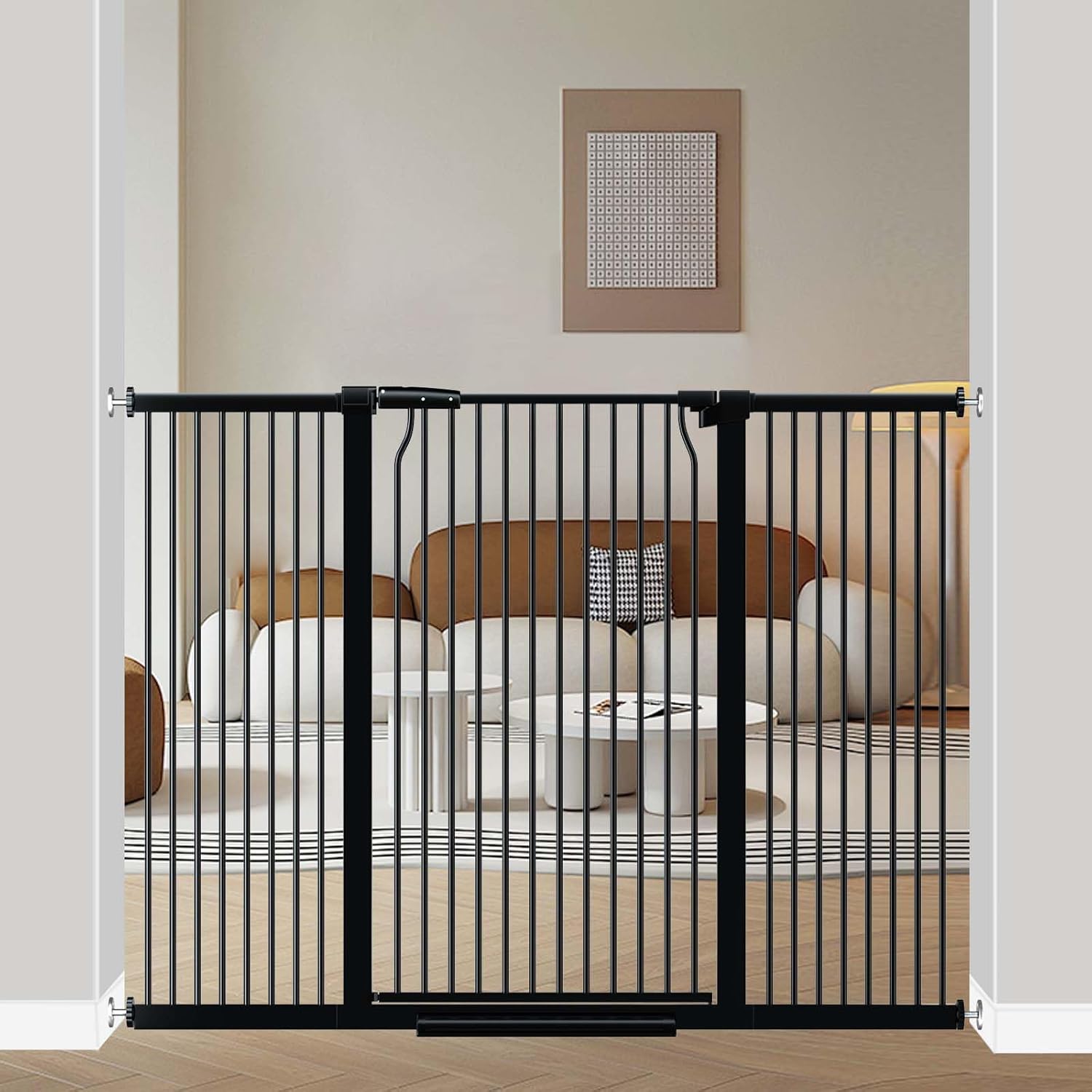 40.5 Extra Tall Baby Gate for Stairs and Pets, Adjustable Width