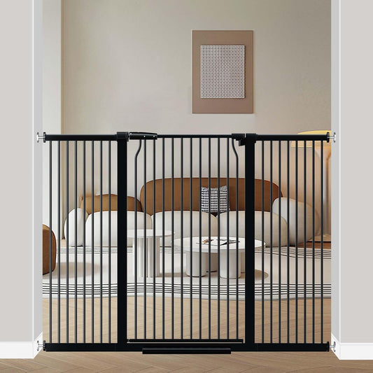 40.5 Extra Tall Baby Gate for Stairs and Pets, Adjustable Width