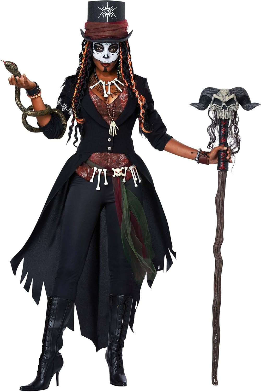 Voodoo Magic Women's Adult Costume for Creepy Seductive Look