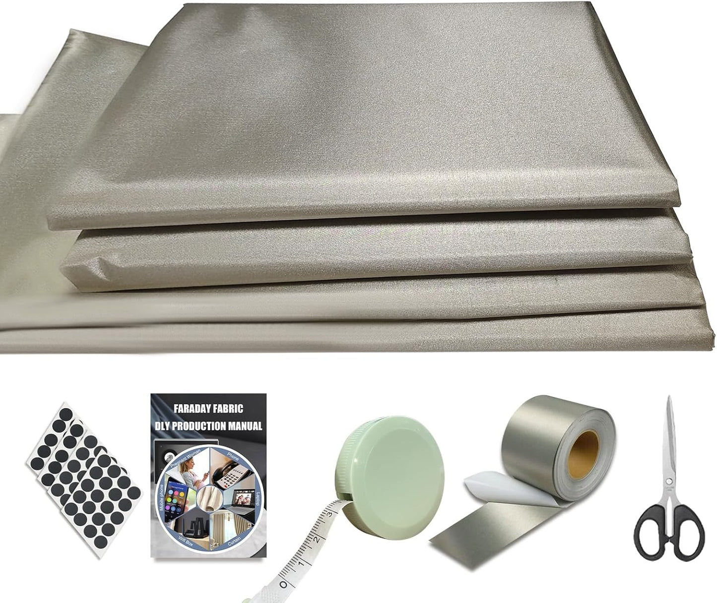 Faraday Fabric 43in W236in L for Privacy Protection and DIY