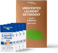 Laundry Wash Detergent for Sensitive Skin Refill - Unscented 200 Loads