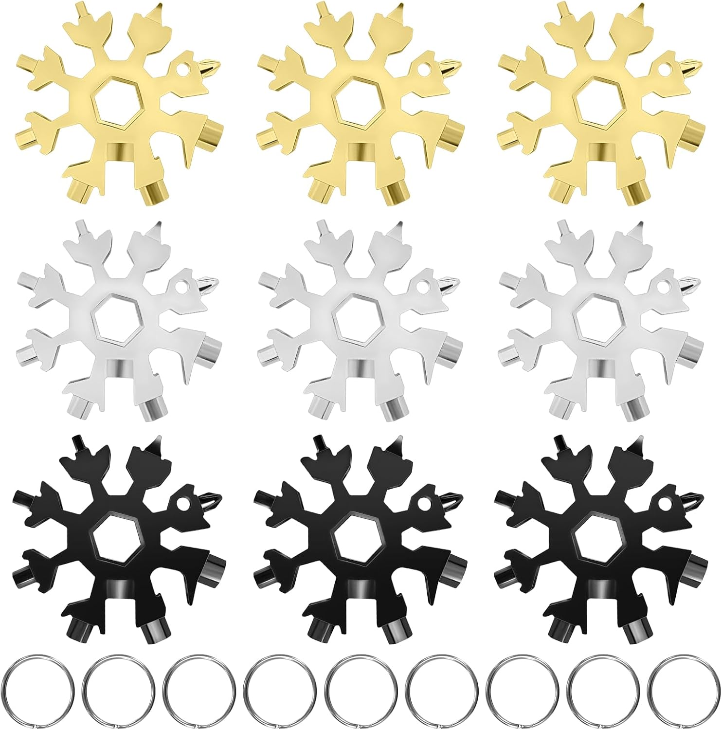Motiloo 18-in-1 Snowflake Multi Tool - Ultimate Handy Gift