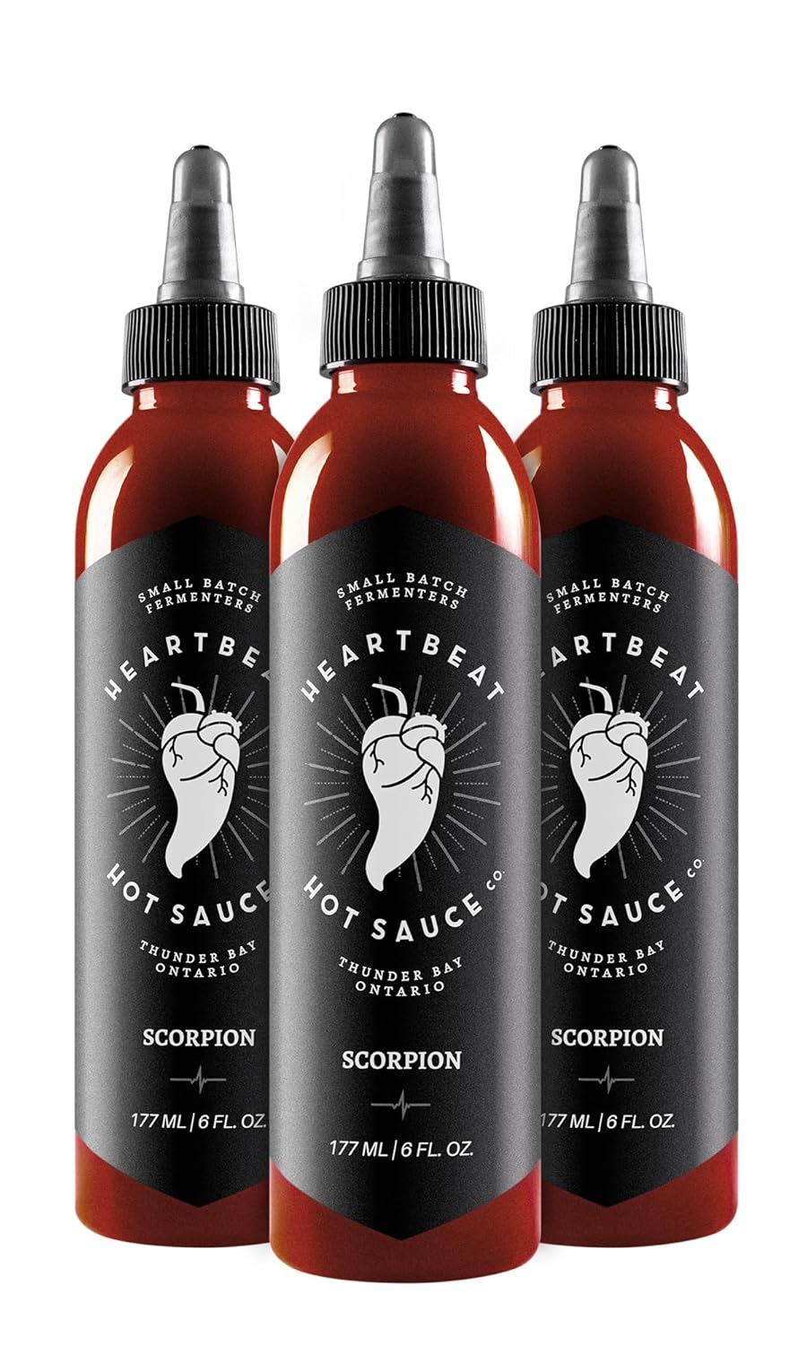 Scorpion Hot Sauce 3 Pack - Heartbeat Hot Sauce Co. Flavor