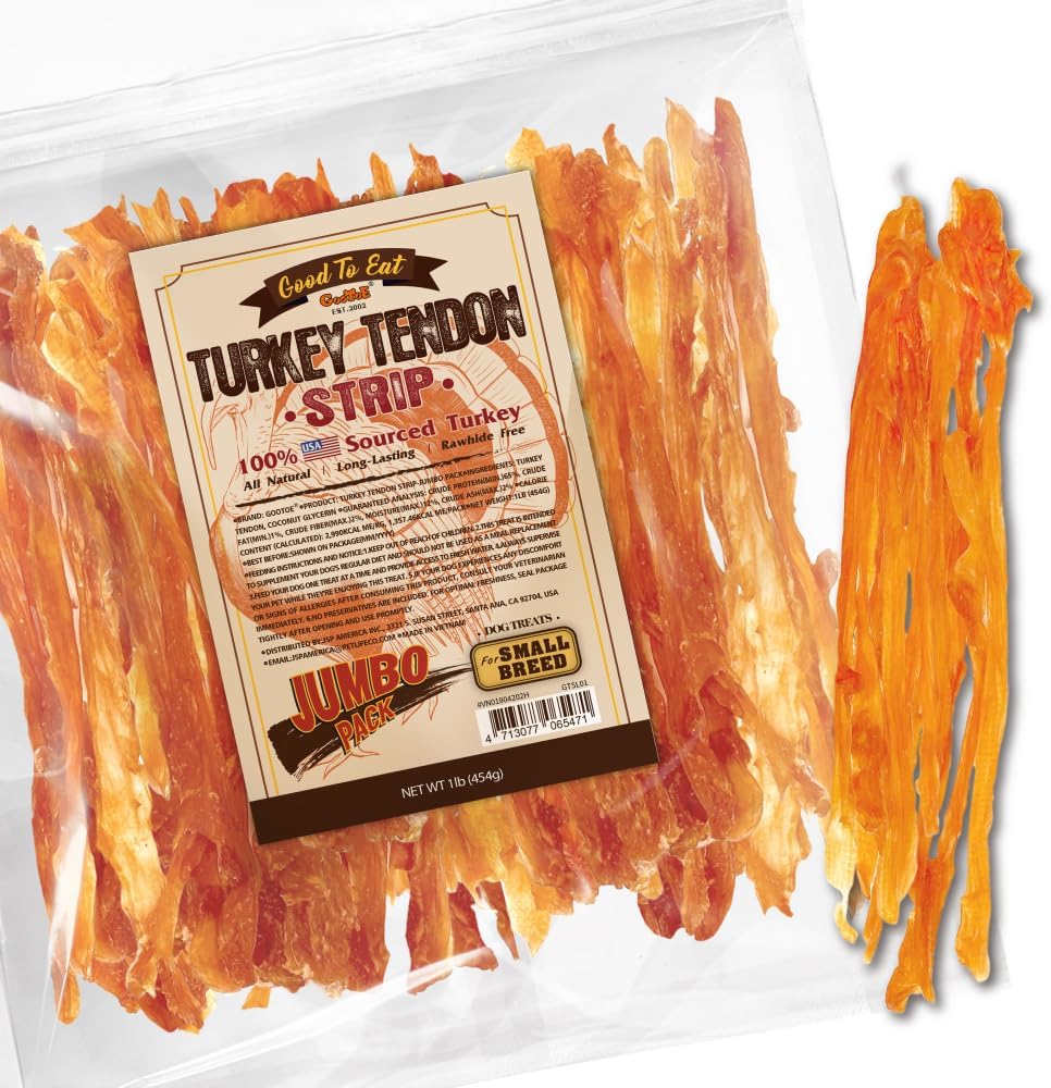 Gootoe Turkey Tendons for Dogs - All-Natural Chew Treats