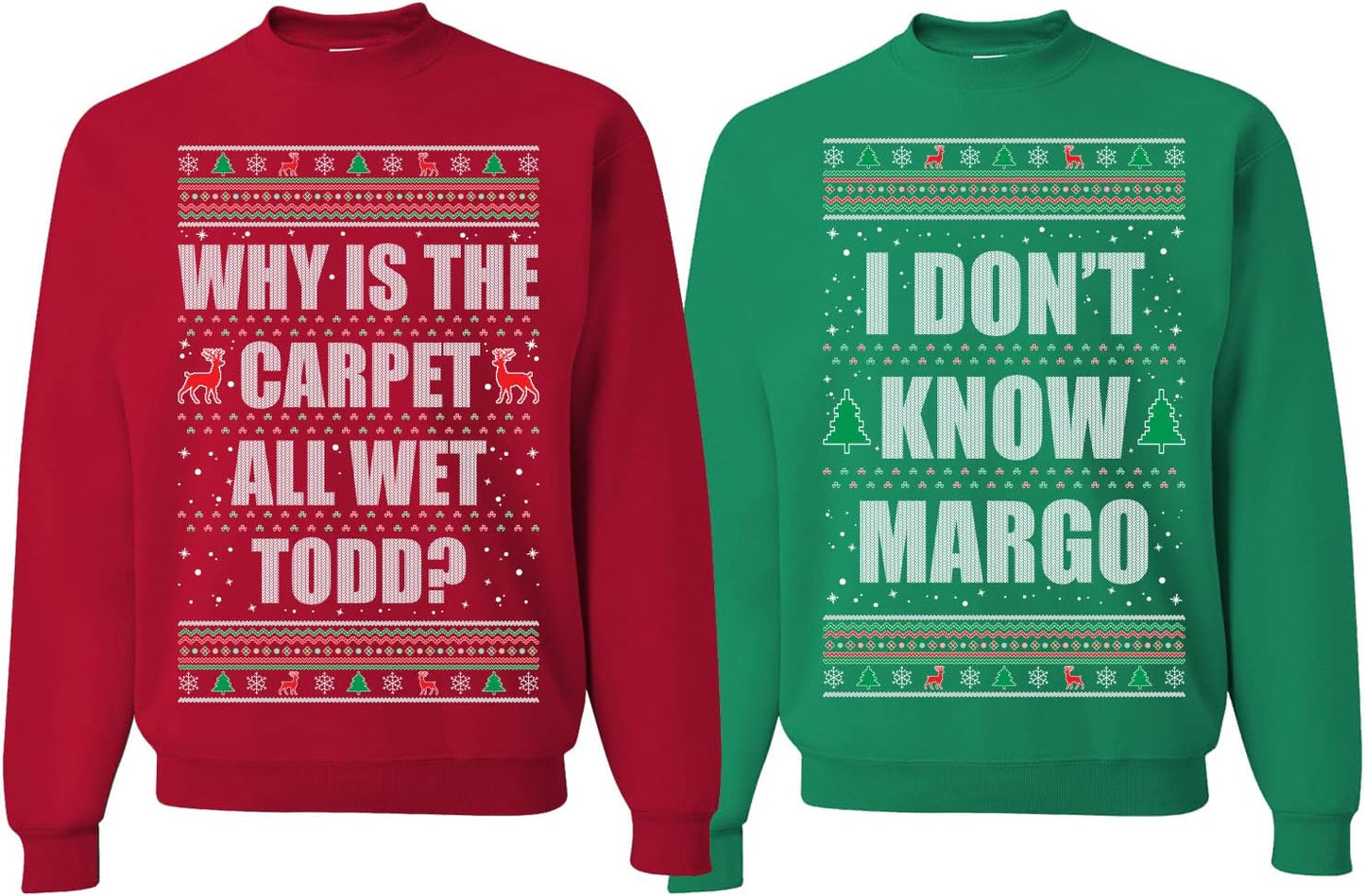 Matching Ugly Christmas Sweaters Set