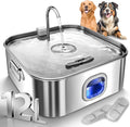 Dog Water Fountain Stainless Steel 12L Large Capacity - Quiet 4-Layer