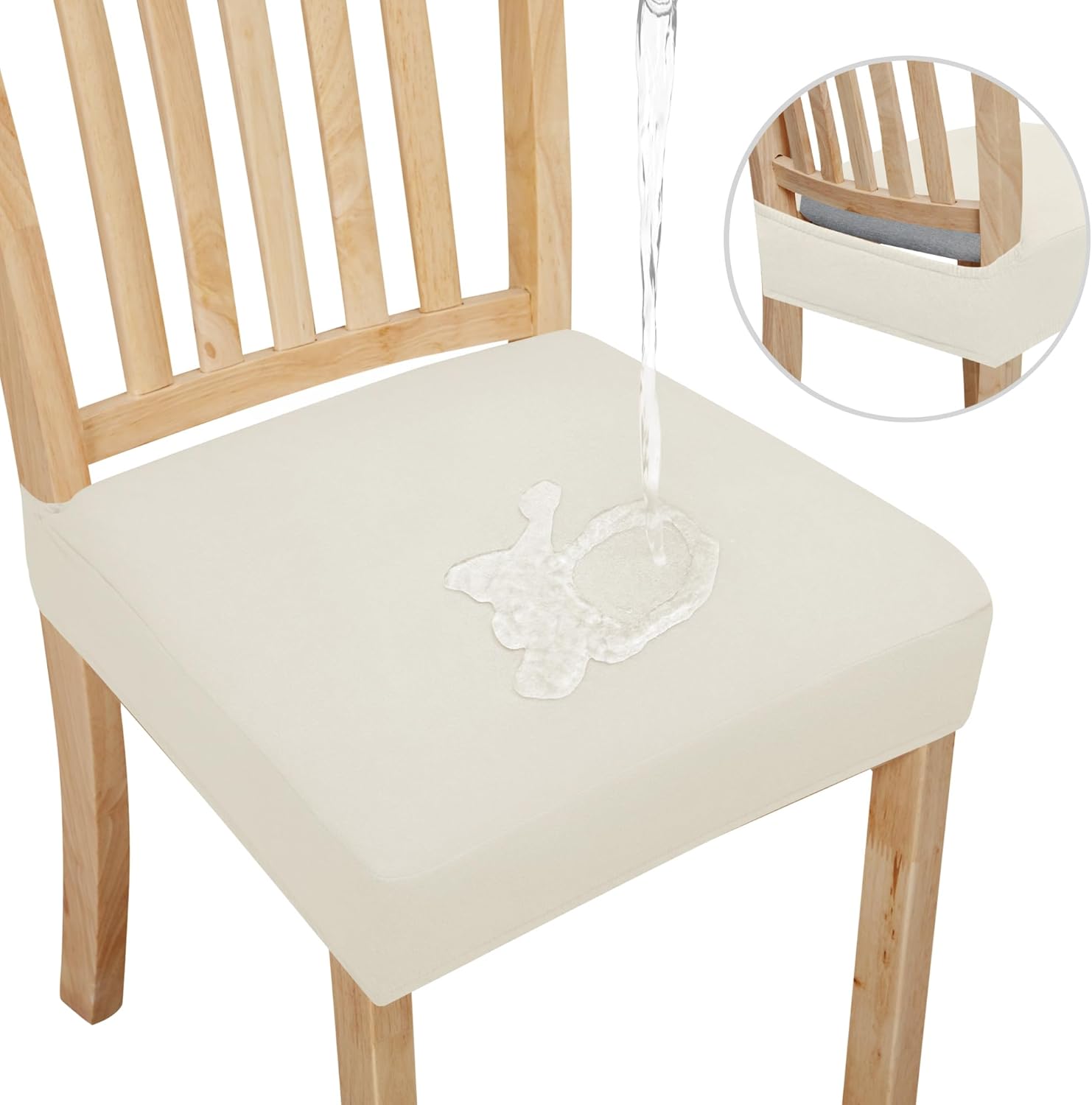 Easy-Going Waterproof Seat Covers for Dining Room Chairs Set
