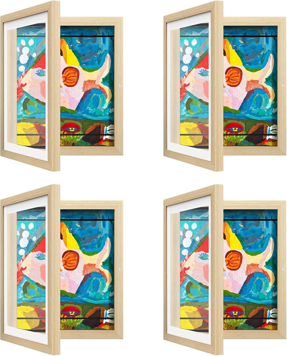 Kids Art Frame 4 Pack for Effortless Display of Artwork