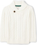 Gymboree Boys and Toddler Long Sleeve Cable Knit Shawl Sweater - Cozy