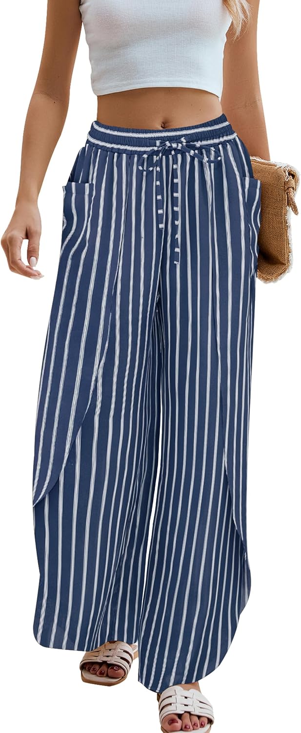 BMJL Womens Wide Leg Summer Pants for Stylish Beach Days