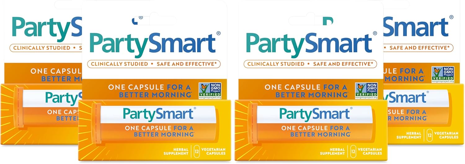 PartySmart Capsules for Alcohol Breakdown and Liver Support