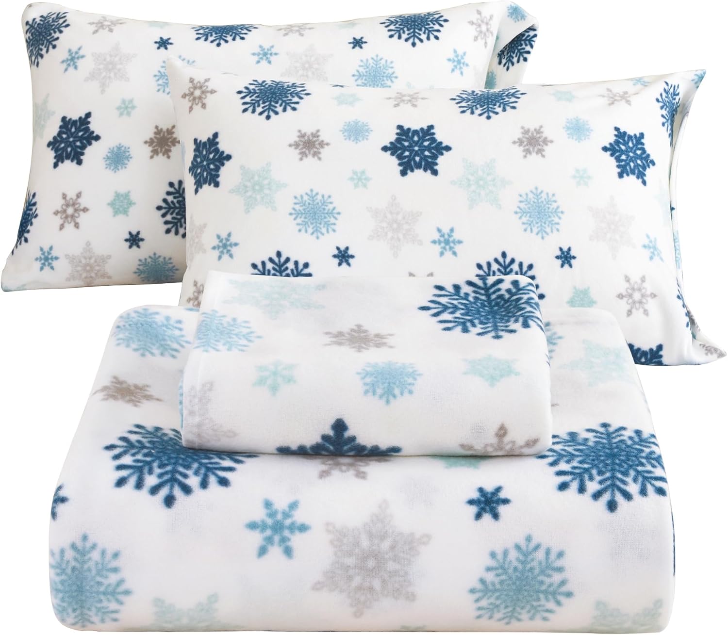 Softan Christmas Fleece Sheets Full Size for Cozy Winter Nights