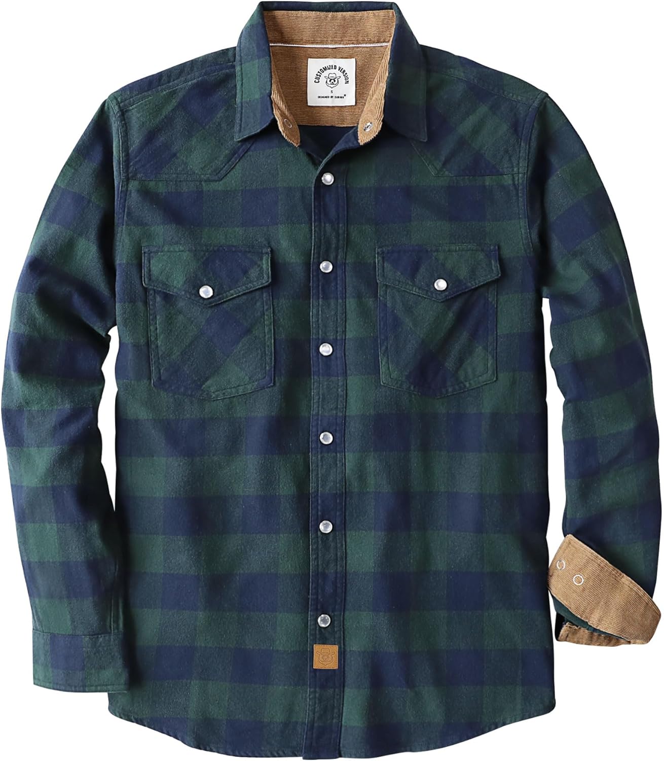 Dubinik Flannel Shirt for Men - Cozy Vintage Cowboy Plaid