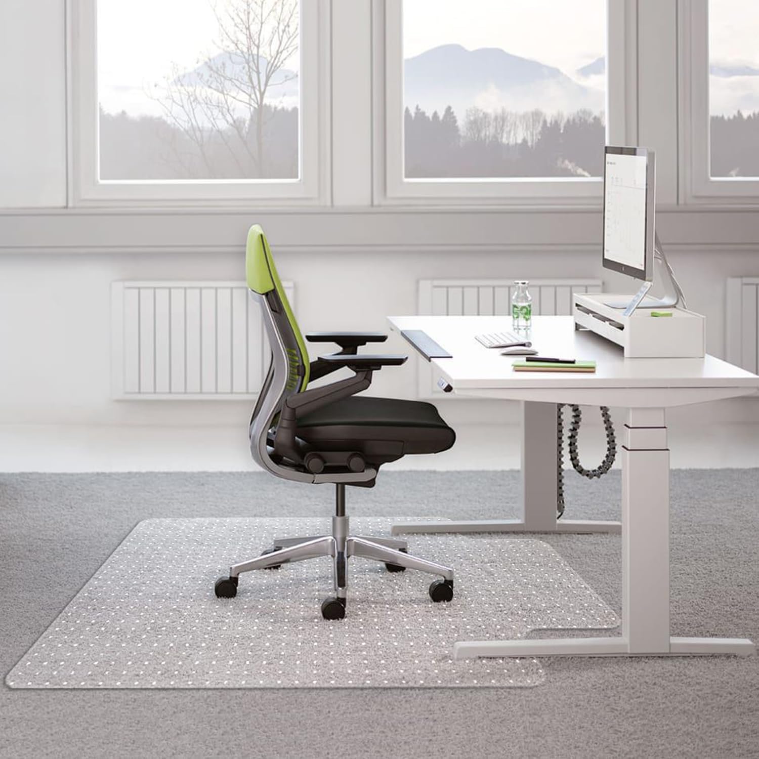 JAKARL Clear Carpet Chair Mat - Floor Protector