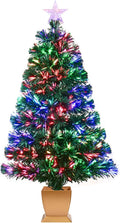 3ft Green Fiber Optic Christmas Tree - Pre-Lit Tabletop Tree