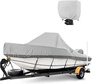 YimSting Heavy Duty Waterproof Boat Cover for 17-19 ft Boats