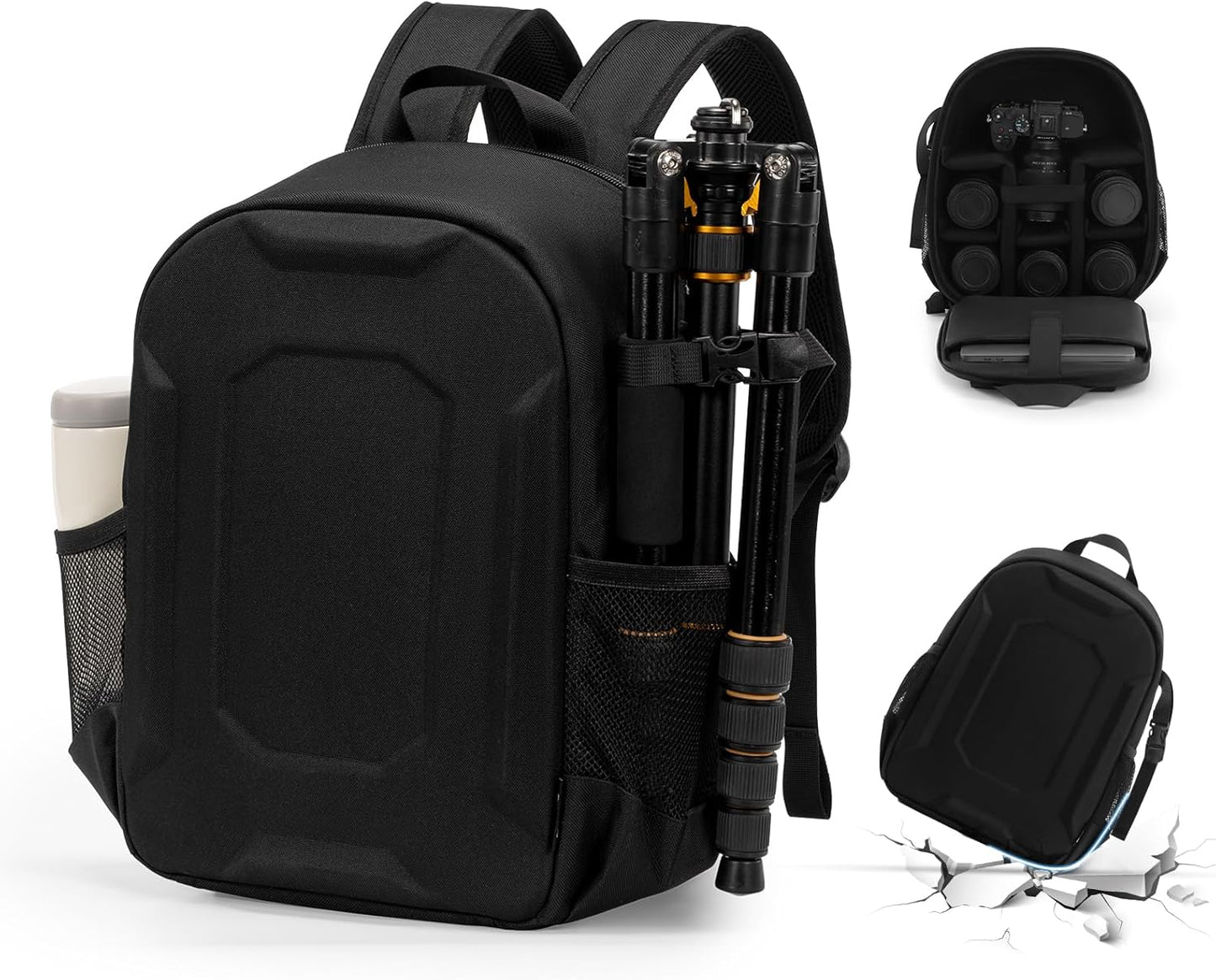 YaKuss Medium Camera Backpack - Shockproof & Laptop Compatible