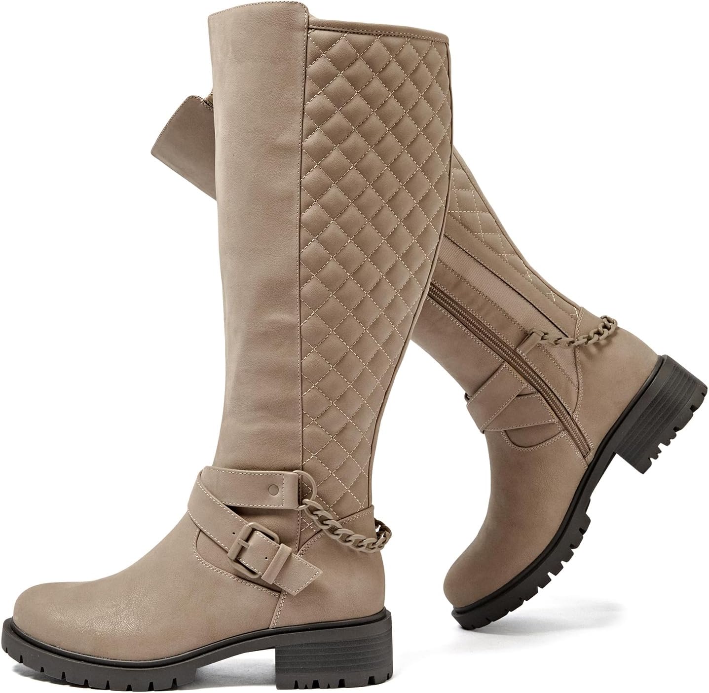 Luoika Women's Extra Wide Calf Knee High Boots for Comfort
