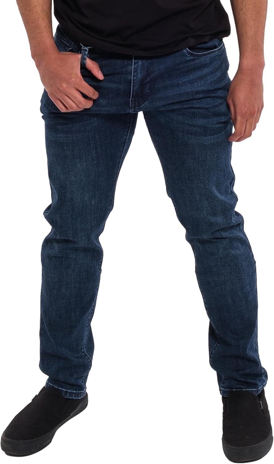 Kenneth Cole REACTION Slim Fit Jeans for Men with 2-Way Stretch