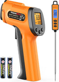 ThermoPro Temperature Gun and Probe Thermometer Set - Fast, Accurate