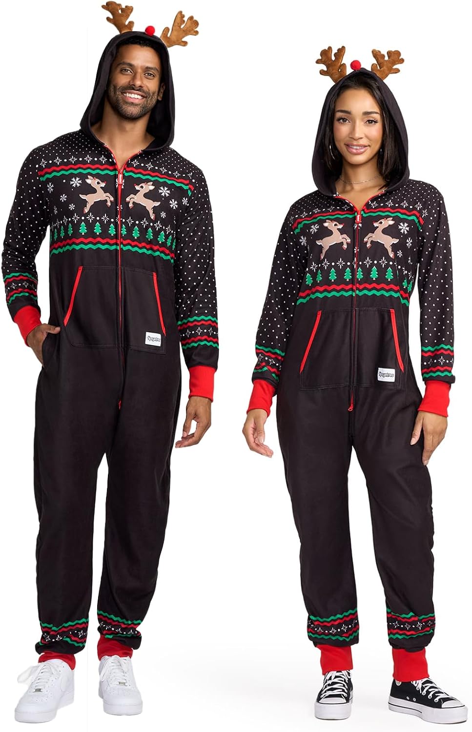 Tipsy Elves Christmas Onesies for Adults - Comfy Holiday Jumpsuits