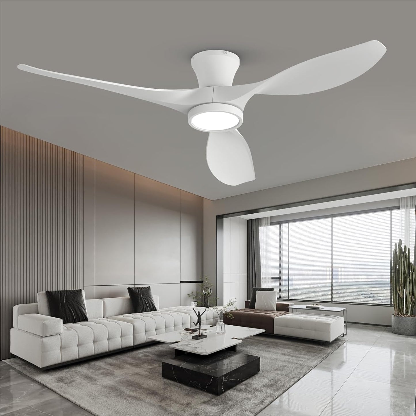 TALOYA 52 inch Ceiling Fan with Lights and Remote Control