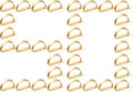 50PCS Gold Napkin Rings Semicircle Metal Napkin Holder - Elegant Table
