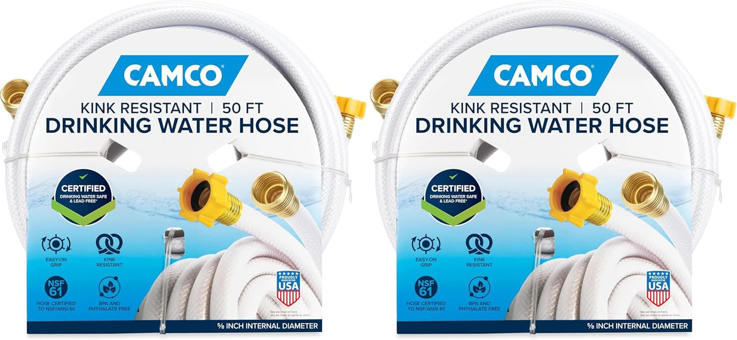 Camco TastePURE 50 RV Drinking Water Hose - Safe & Durable