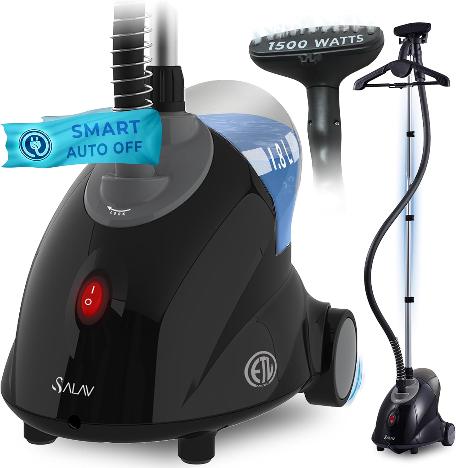 SALAV GS18-DJ Standing Garment Steamer for Effortless Wrinkle Removal