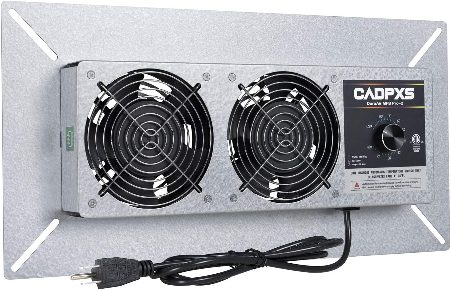 CADPXS Crawlspace Ventilation Fan with Humidistat & Thermostat