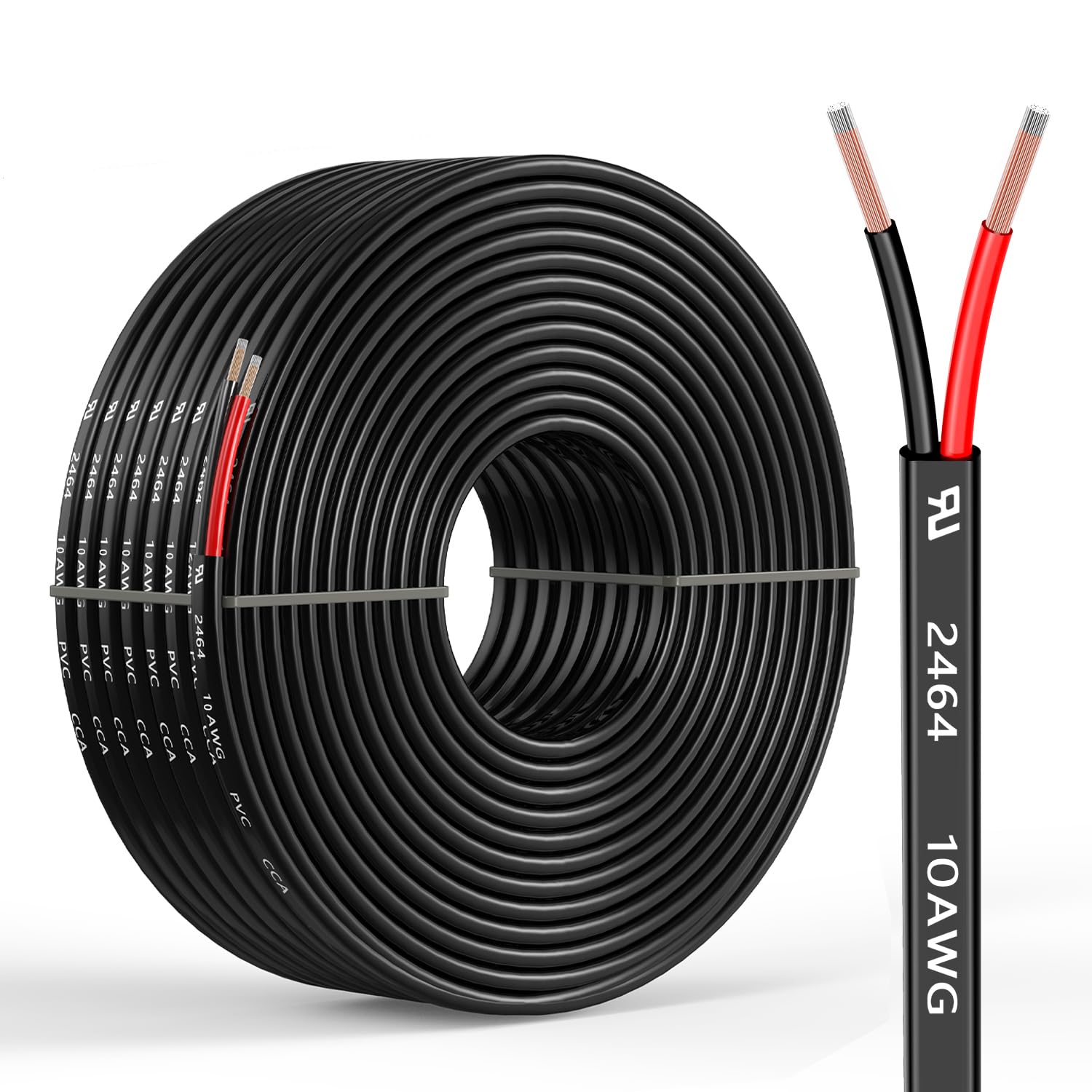 10 Gauge 200FT Electrical Wire for Car Speaker and LED Lighting