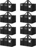 Extra Large Heavy Duty Moving Bags 8 Pack - Big Capacity Storage