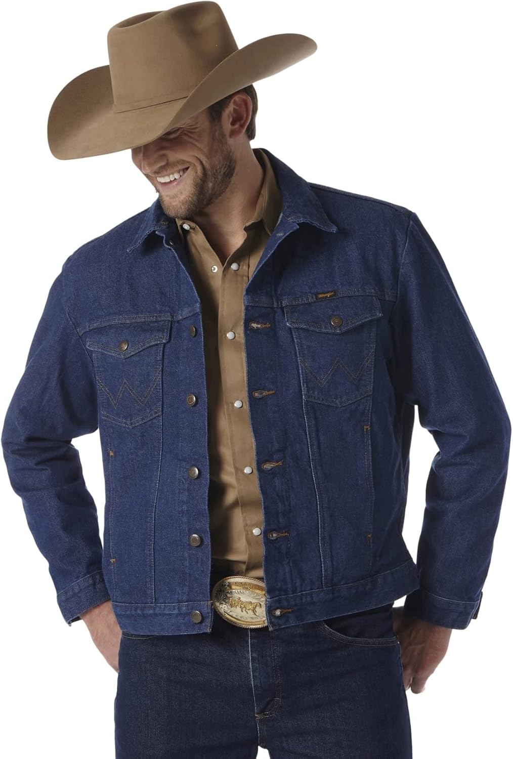 Wrangler Men's Traditional Jacket - Classic Western Style Denim