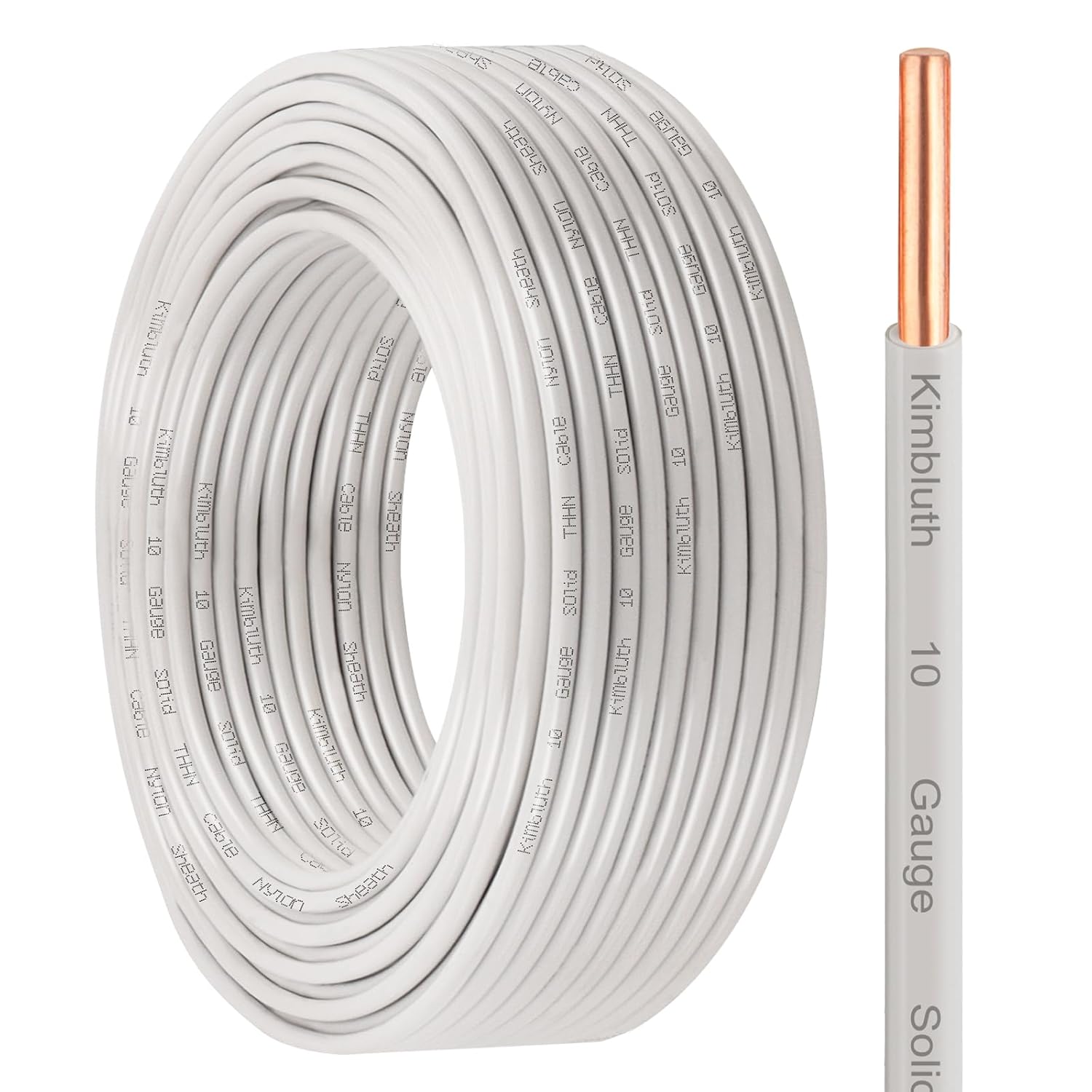 THHN Wire 10 Gauge 100 FT Solid Copper Electrical Wire