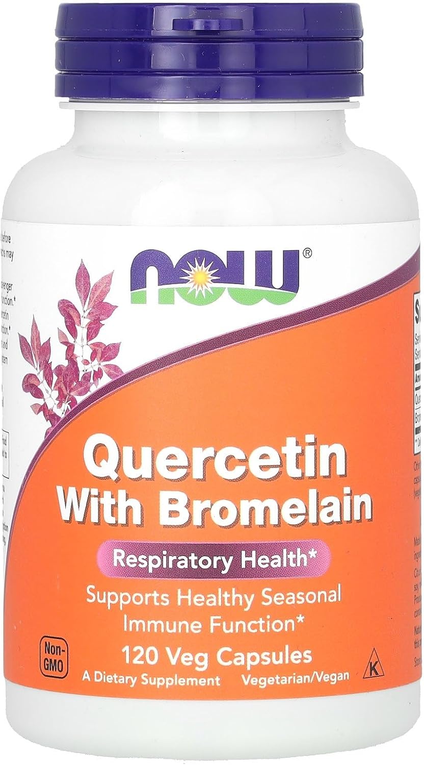 NOW Foods Quercetin with Bromelain 120 Vegetable Capsules Review