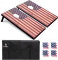 Cornhole Set Regulation 4x2 and 3x2 Corn Holes with Carry Bag