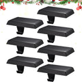 Christmas Stocking Holders for Mantle - Weighted Black 7PCS