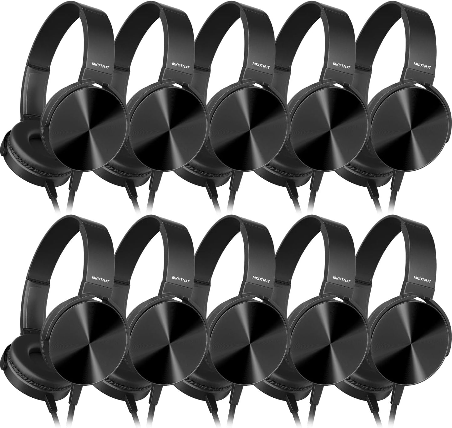 Bulk Kids Headphones for School Classroom Students - 10 Pack