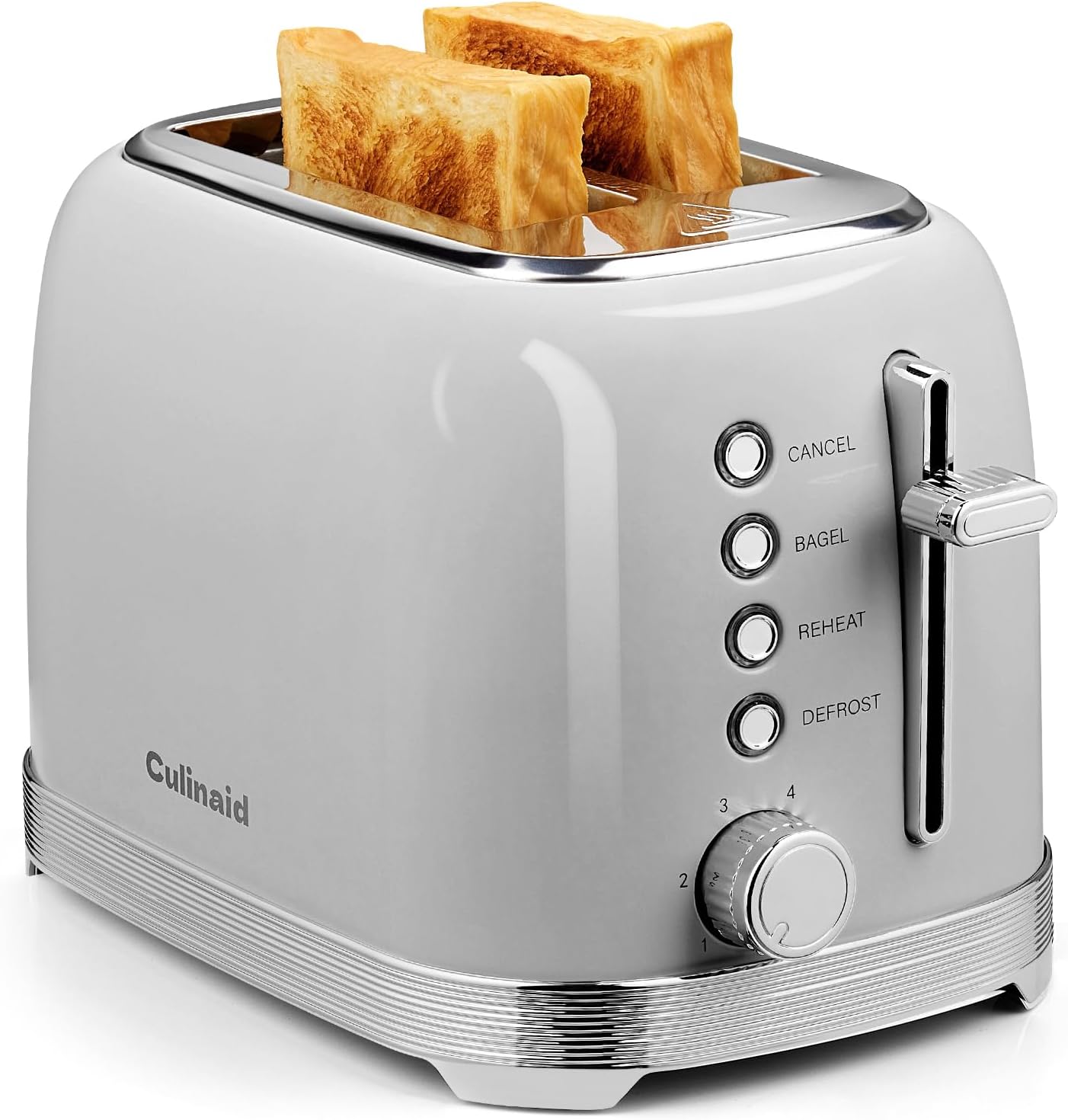 Culinaid Retro 2 Slice Toaster with Extra Wide Slots and Functions