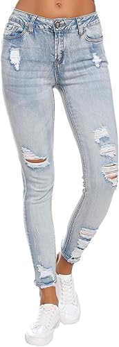 Resfeber Women's Ripped Boyfriend Jeans for Stylish Comfort