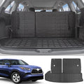 powoq Cargo Mat Compatible with 2014-2019 Toyota Highlander - Trunk