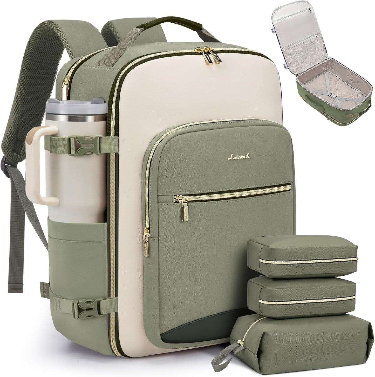 LOVEVOOK 40L Travel Backpack for Women & Men - Airline Approved