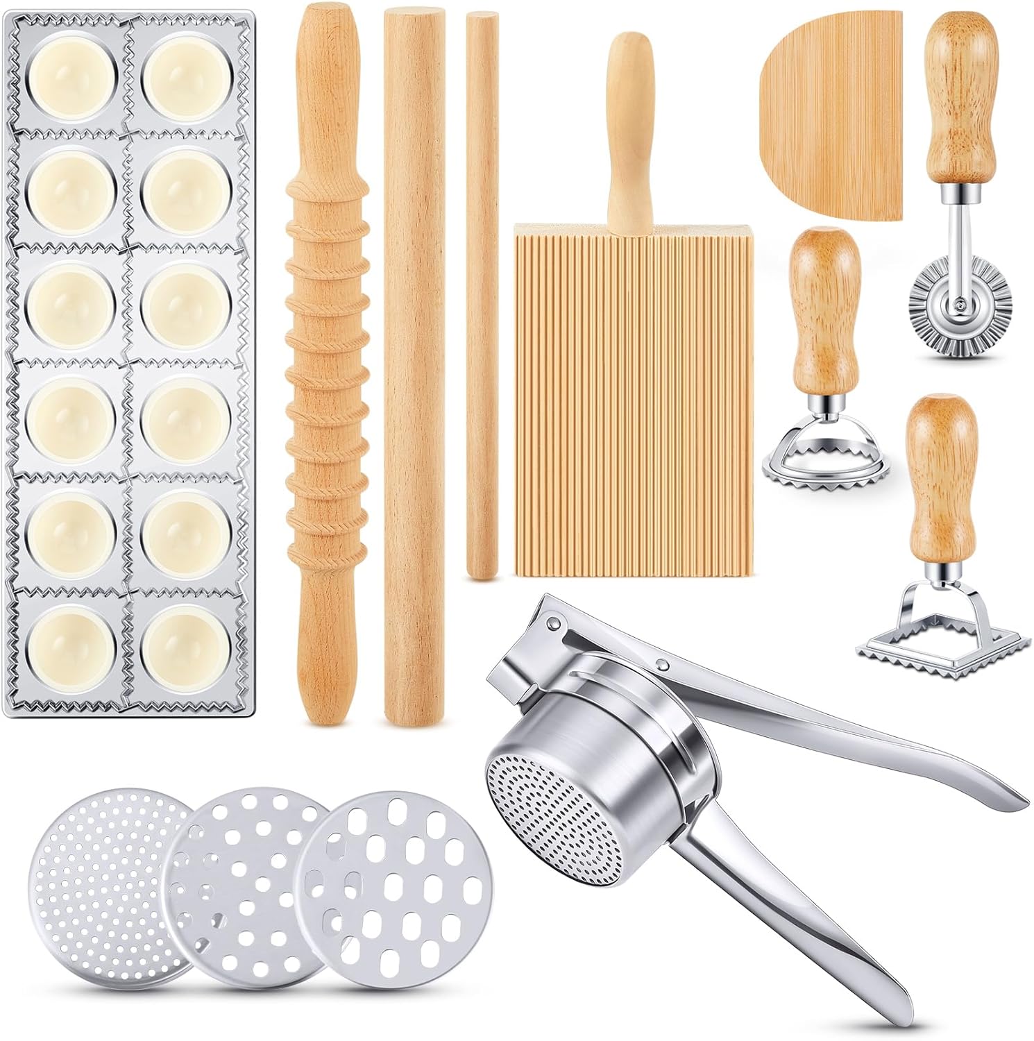 Tioncy Complete Pasta Tool Set for Homemade Delights